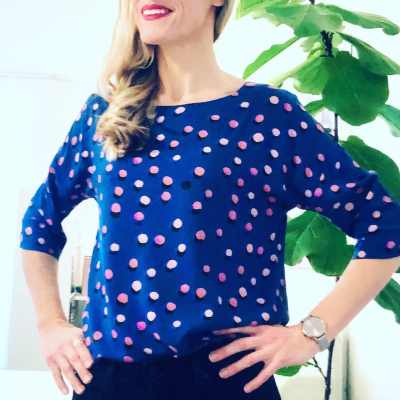 Lady McElroy Showering Dots showering_dots_-_sewdeliskasewingclasses